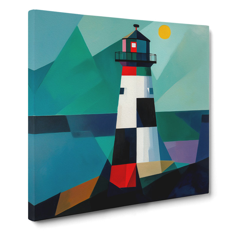 Lighthouse Suprematism No.9 - Wrapped Canvas, 35cm H x 35cm W x 3cm D