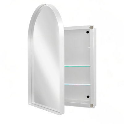 Arched Recessed Medicine Cabinet Mirror