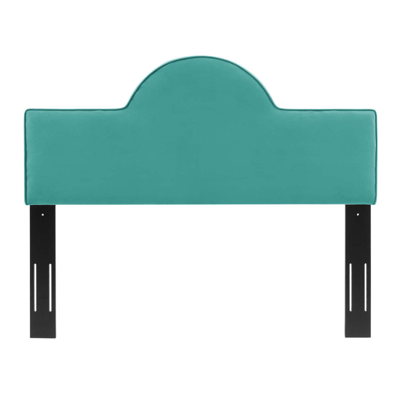 Dawn Performance Velvet Headboard, Teal Plainweave, Twin