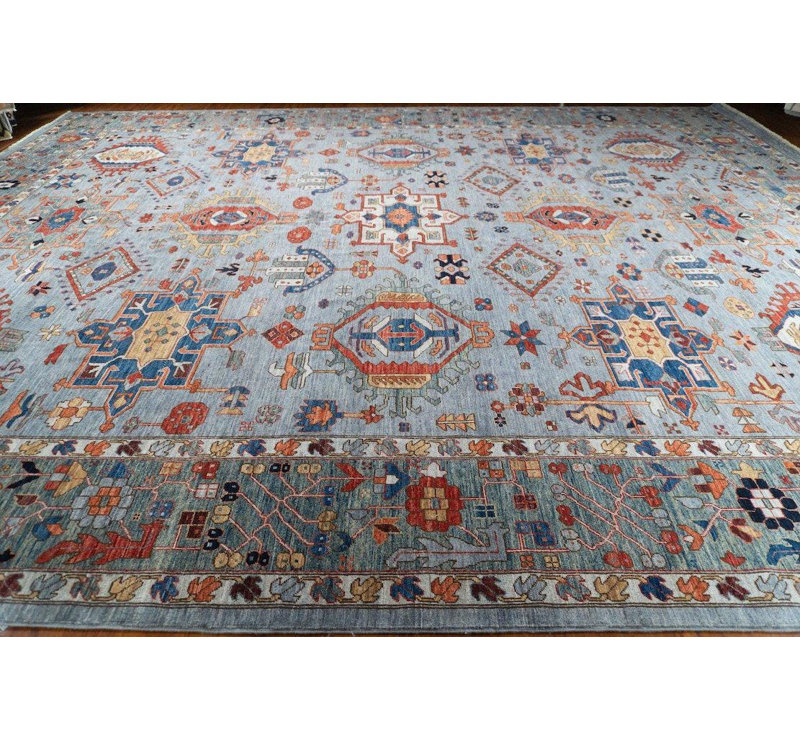 Tapis oriental en laine noué à la main Karajeh
