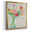 Painterly Soft Bouquet I, toile encadrée de qualité supérieure - prête à être accrochée-784023579-784023580