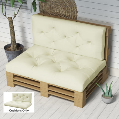 Coussin de siège d'extérieur 2 places, coussins de mobilier d'extérieur pour causeuse