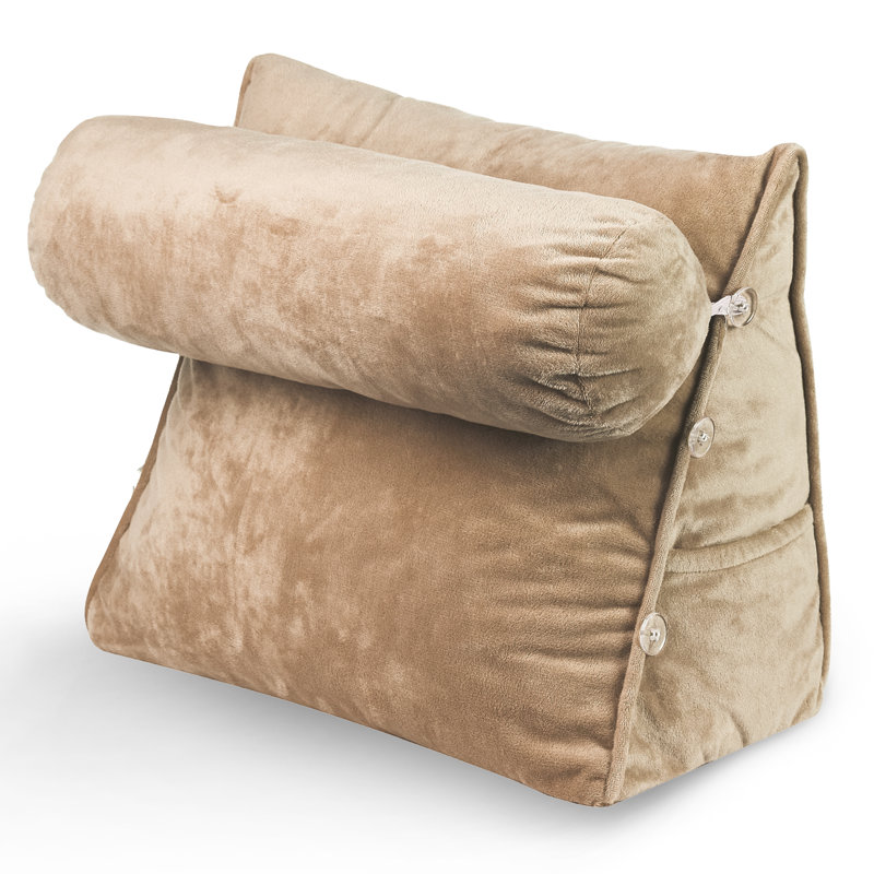 Velour Throw Pillow, Taupe