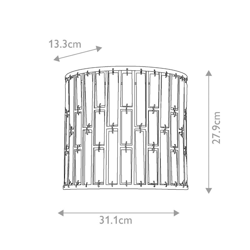 Ernberg Flush Mounted Sconce, Silver