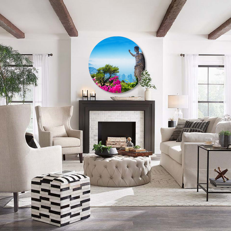 Captivating Capri Print, 24" H x 24" W x 1.5" D, Aluminum