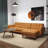 Karlin Tan Leather Sectional Sofa Sectional Leather Sofa Modern Sectional-1493371703