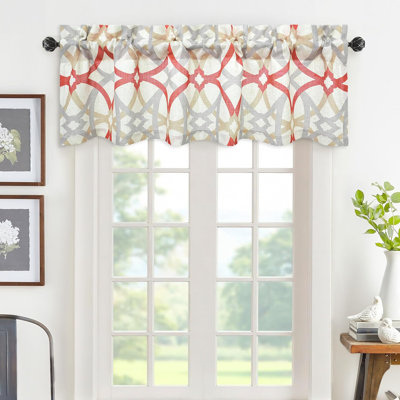 Small Window Valance Linen Blend Valances Rod Pocket