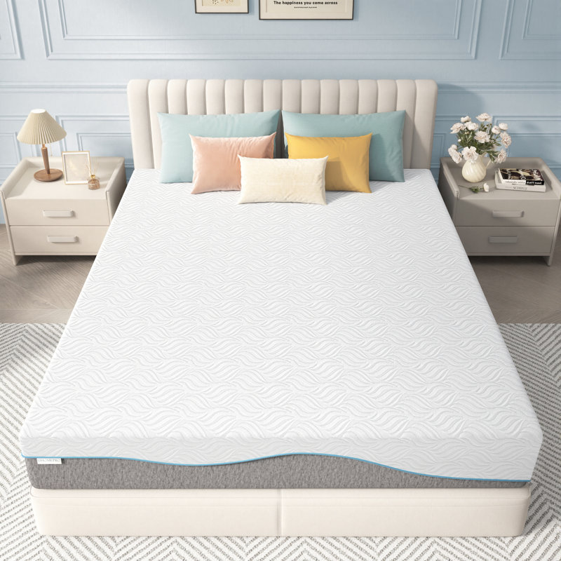 8 Inch Gel Memory Foam Mattress – Queen – Cooling Egg Crate Airflow – Medium Firm – Fiberglass Free – Removable Washable Cover – Certipur-US Certified – Bed In A Box