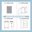Armoire à pharmacie encastrée ou à fixation en surface sans cadre de 20 po x H 30 po avec 2 tablettes réglables-570114002