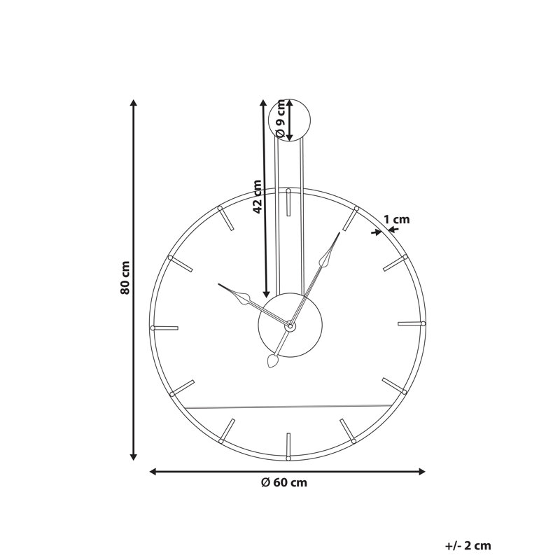 Metal Wall Clock