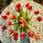 Strawberry Red Blue Round Tablecloth-109304243