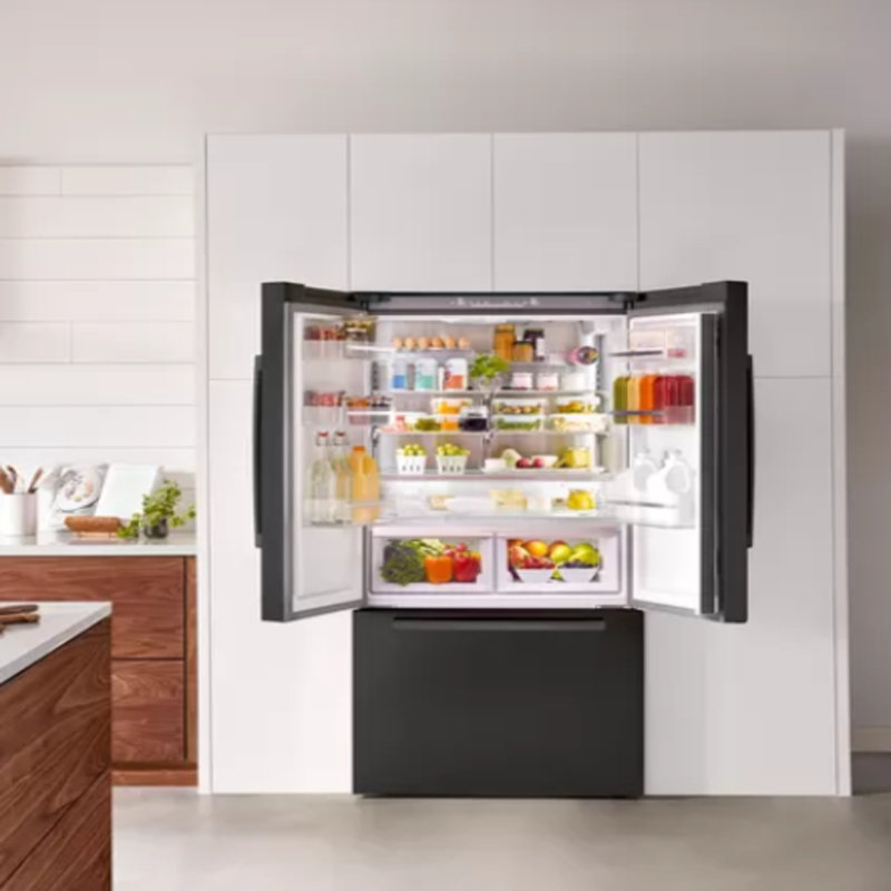 800 Series Bosch 36" Counter Depth 20.8 cu. ft. Smart ENERGY STAR French Door Refrigerator with Flex Bar