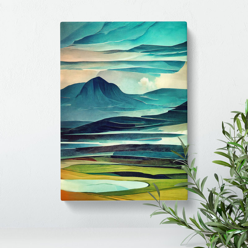 Mountain Landscape No.4 - Wrapped Canvas, 50cm H x 35cm W x 3cm D