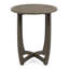 Table en bois gris 27,5 po avec attrait rustique pour la construction extérieure - 27,5 po