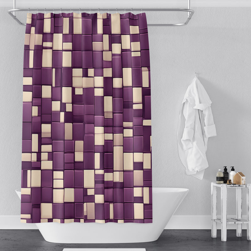 Rideau de douche Palmas, H 72 po x l 70 po