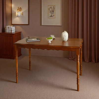 Retro Artistic Aesthetic Teak Wood Solid Desk