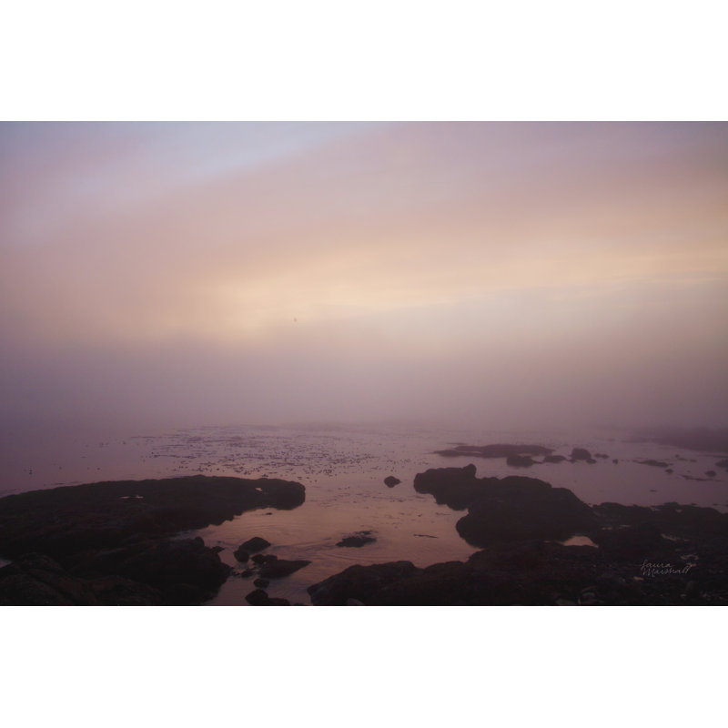 Crescent Bay I, H 8 po x l 12 po, Non, Cadre simple argenté