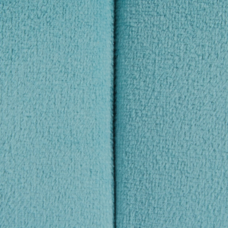 Velvet Pouf, Ice Blue Velvet