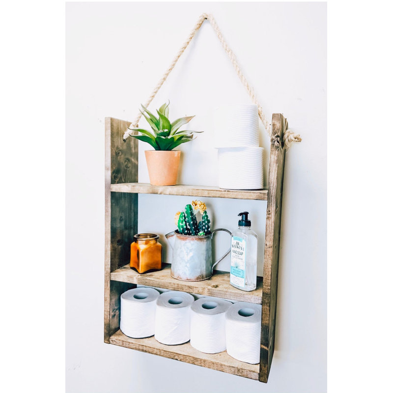 Coachella 3 Piece Solid Wood Accent Shelf, 24"H x 18" W x 5.5" D