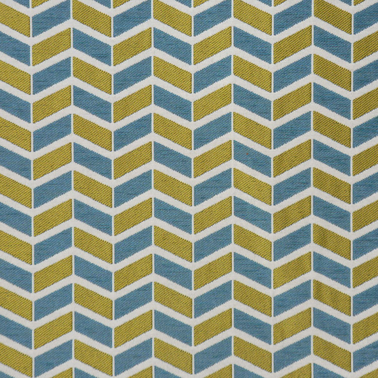 Blue Ribbon Chevron Fabric, Glacier Green