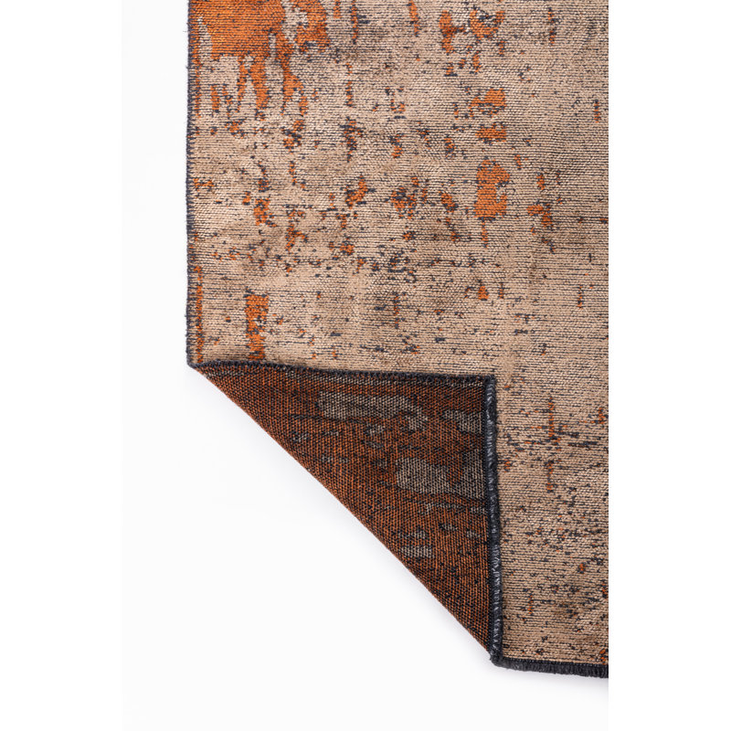 Rapture Tan Orange No Pattern And Not Solid Color Luxury Area Rug, Rectangle 7'10" x 11'2"