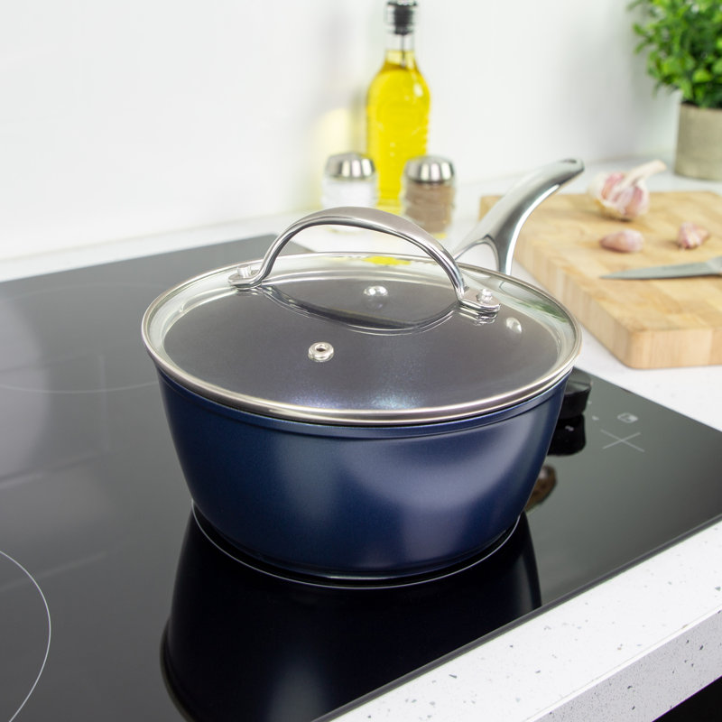 1.3L Non-Stick Aluminium Saucepan, Diameter (18cm)