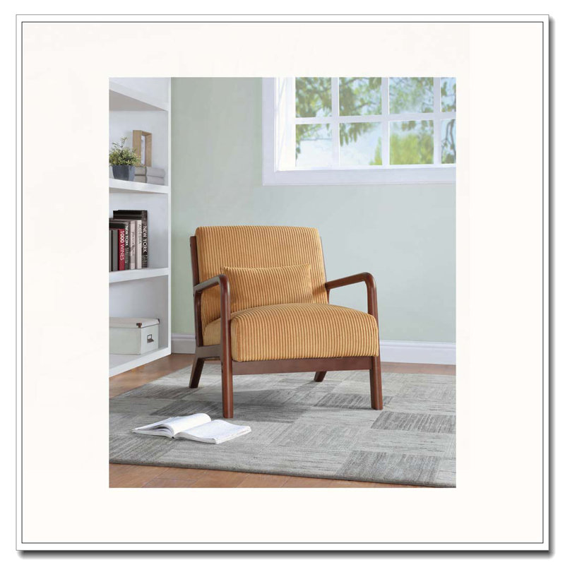 Chaise longue en bois, Jaune