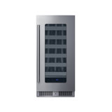 Summit Appliance 15" Wide Built-In Commercial/Residential Shallow 18" depth Wine Cellar