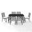 Danen 6 - Person Patio Dining Set with Rectangular Table , Cushions Included
