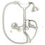 Country Bath Triple Handle Wall Mount Exposed Tub Filler Faucet-32249187-61067775