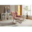 Chaise berçante en tissu Teddy avec repose-pieds réglable et dossier capitonné-1906471238