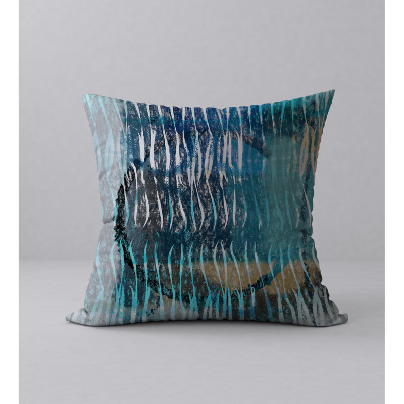 Housse d’oreiller carrée brève et encart, 24 po x 24 po