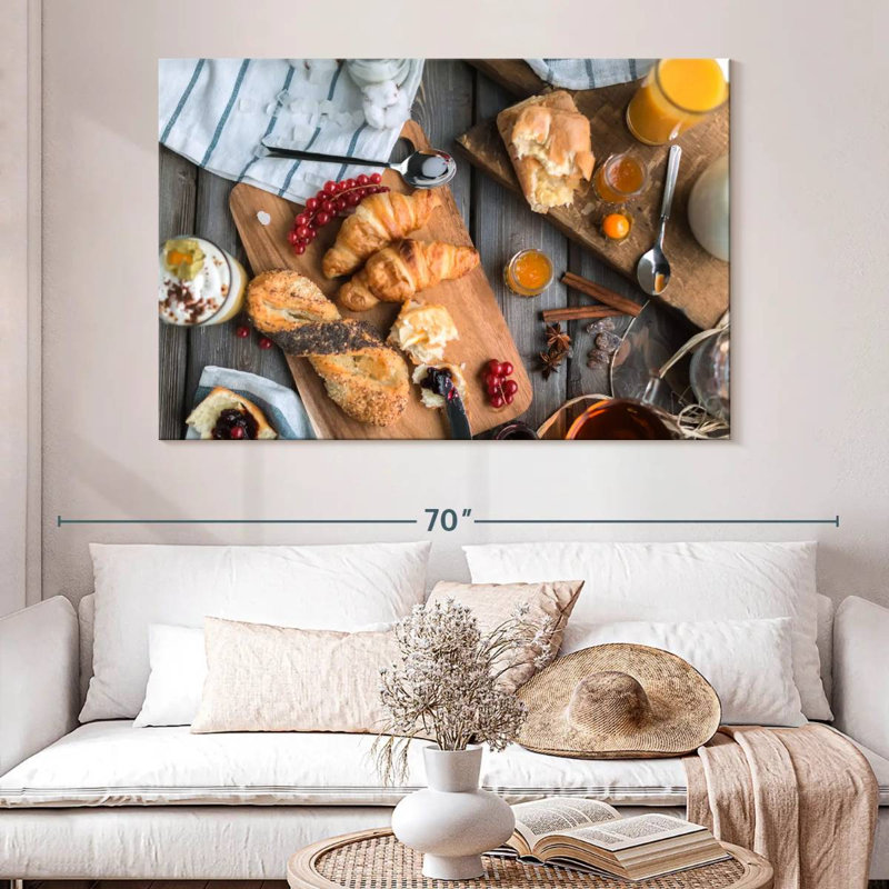 Yarlin Bread For Breakfast, 34" H x 51" W