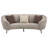 Glynes Upholstered Channel Back Curved Sofa Beige-1594946684