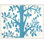 Blue Tree Print by Paule Marrot