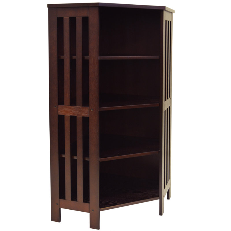 92cm H Media Shelves, Dark Brown