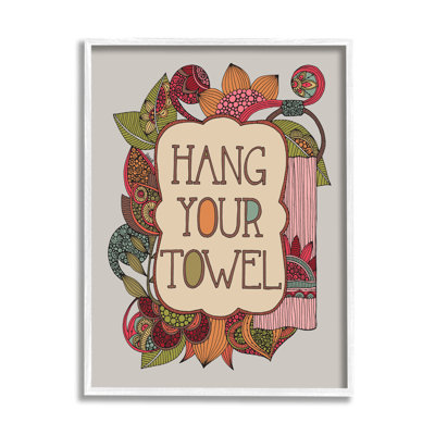 " Hang Your Towel Intricate Floral Mandala Shapes " by Valentina Harper