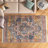 Windmere Traditional Oriental Medallion Rust/Brick/Navy Area Rug-815096021
