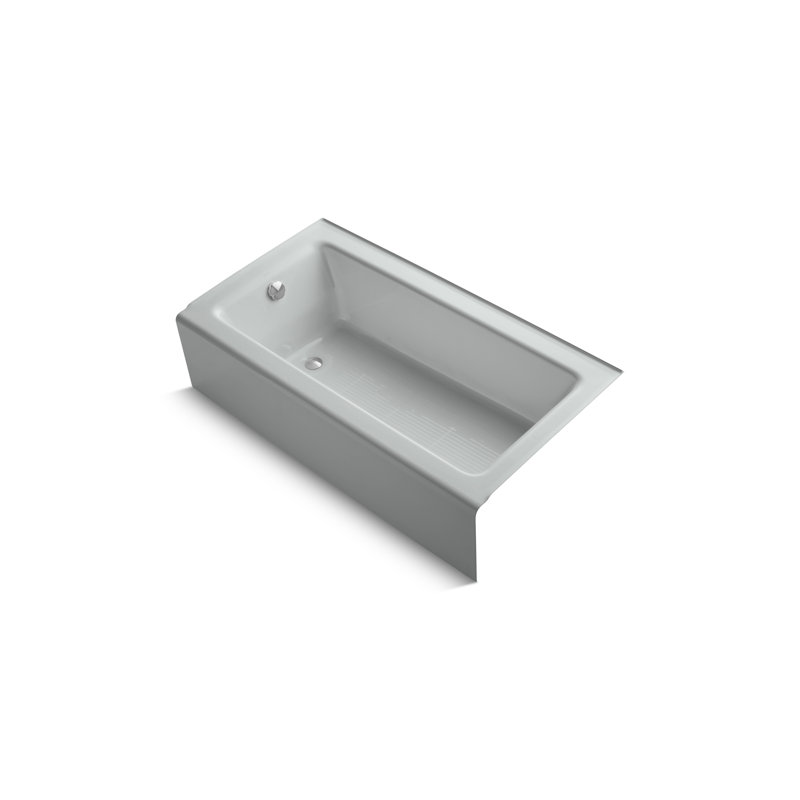 Bellwether 60" x 32" Soaking Bathtub, Ice Gray, Left