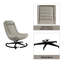 Chaise d'appoint pivotante Khalial-718285492