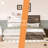 Queen White Bed Frame with 51" Tall Headboard, Integrated Reading Lights, and Rustic Wood Finish-889230906-892505382
