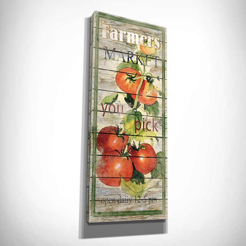 " Tomatoes " by Carol Robinson, 8" H x 20" W x 1.5" D