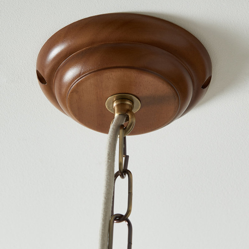 1 - Light Antique Brass Plate Pendant