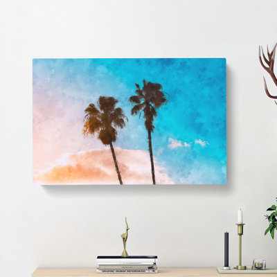 Los Angeles Palm Trees - Wrapped Canvas