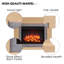 FLAMME Electric Fire and Surround, Freestanding Suite, Madura-1844521334-1844521337
