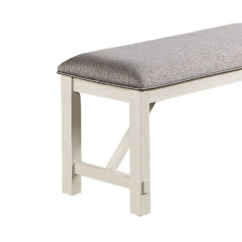 Ericyyi Upholstered Bench, White