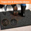 Grey Door Mat Heavy Duty Indoor Outdoor Dirt Trapper Barrier Mat Non-Slip Entrance Hallway kitchen Bath Low Profile Rug Shoes Scraper Absorbent Carpet (60x160cm)-1640796229