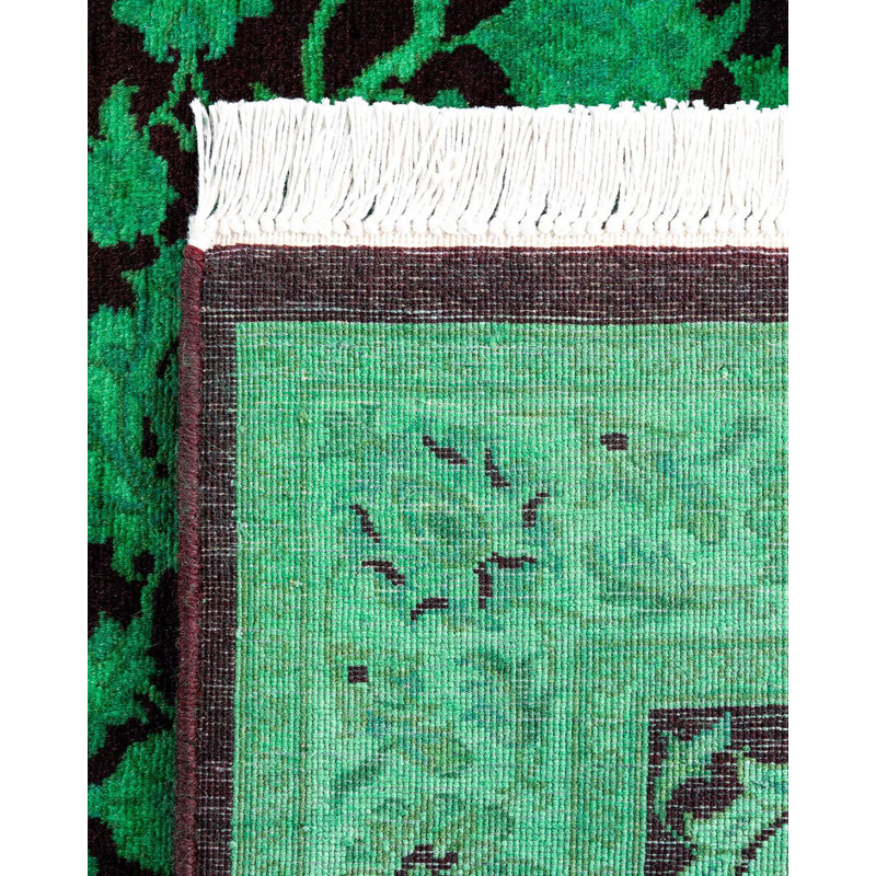 Overyed One-of-a-Kind Runner 2'6" X 10'4" Hand Knotted Area Rug