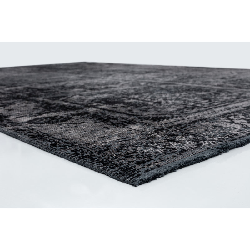 Rapture Black/Gray Oriental Luxury Area Rug, Rectangle 7'10" x 11'2"