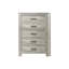 Commode 5 tiroirs en gris foncé